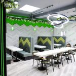 Burger restaurant in Dewsbury, fully halal - Emojies, interior shot